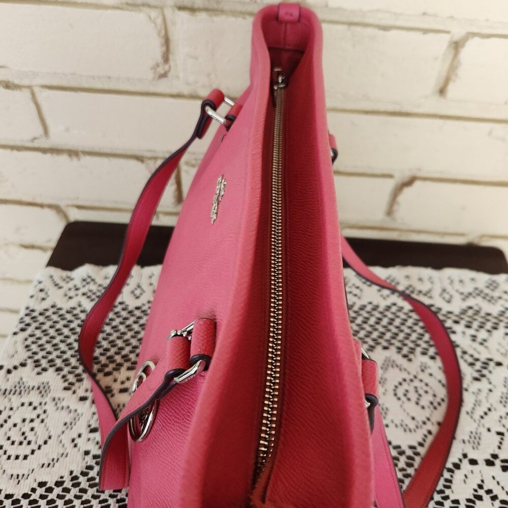 Coach Gallery Pink Leather Shoulder Bag Tote Purse - Picture 14 of 16